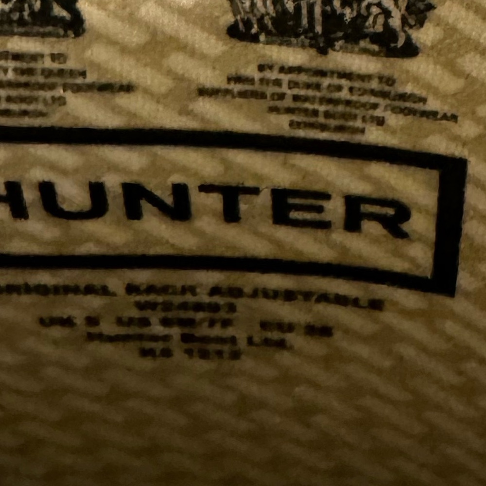 Women’s Hunter Rain Boots size 7 black